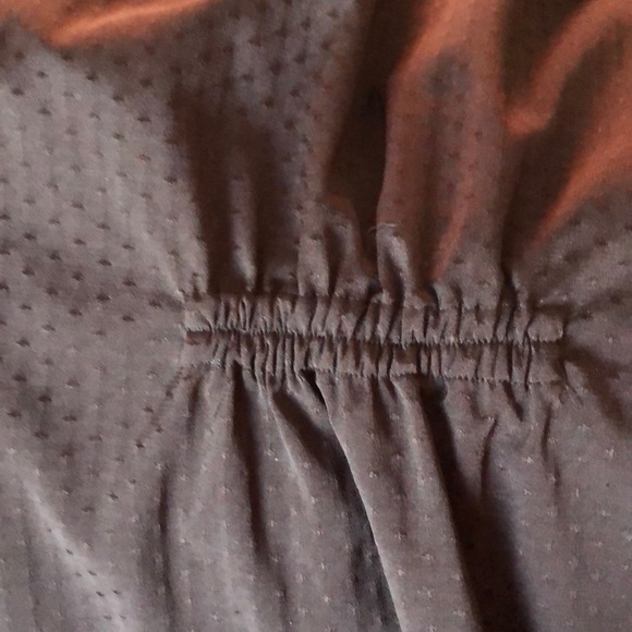 Croft & Barrow M Blouse Button-down Swiss Dot - Picture 5 of 7